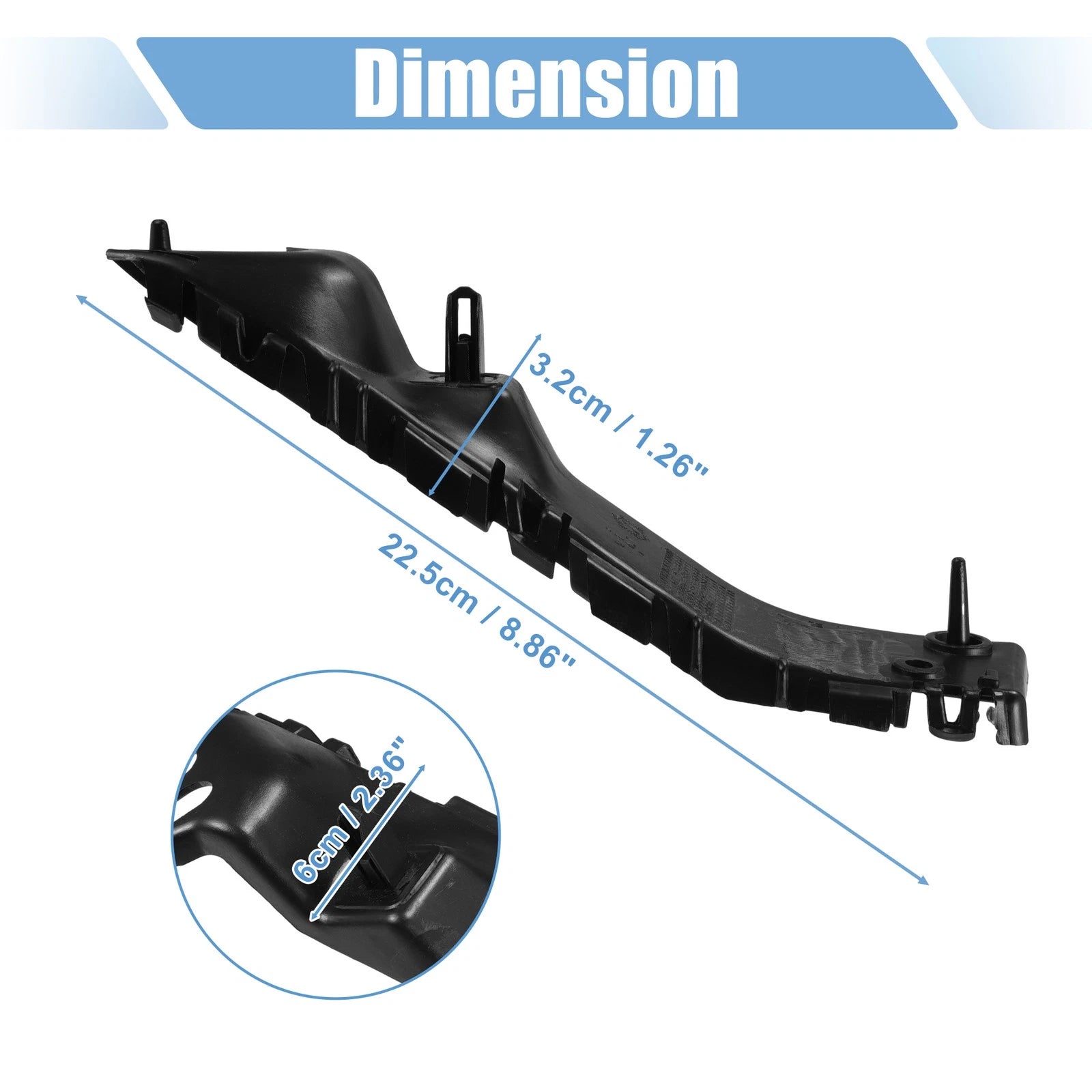 1 Pair Front Bumper Mounting Support Bracket No.BB5Z17E814B for Ford Explorer (2011–2019)