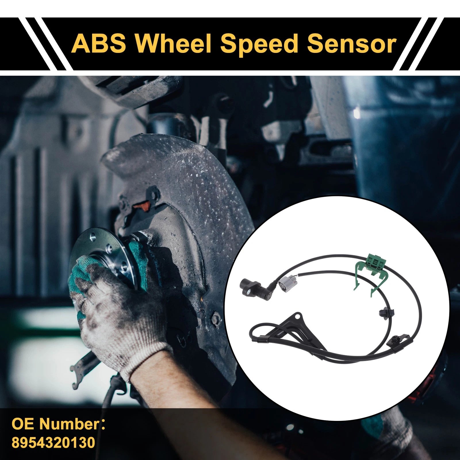 ABS Wheel Speed Sensor Front Left Replacement for Toyota Highlander (2014–2019)