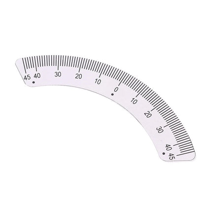 Turret Milling Machine Feed Scale with Aluminum Ruler 45 Degree ABS Metal