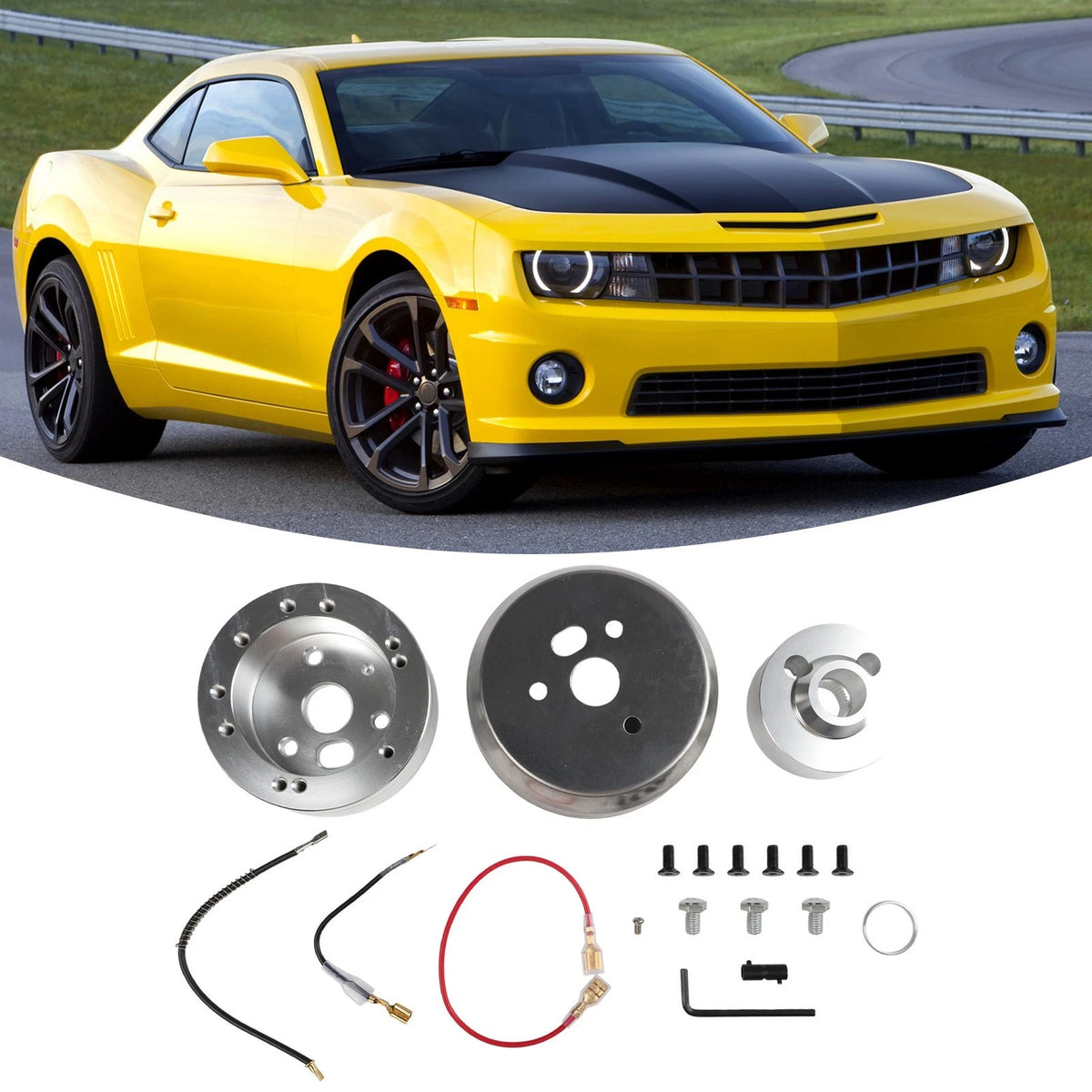 Aluminum Alloy Steering Wheel Hub Adapter for Chevy (5 & 6 Hole)