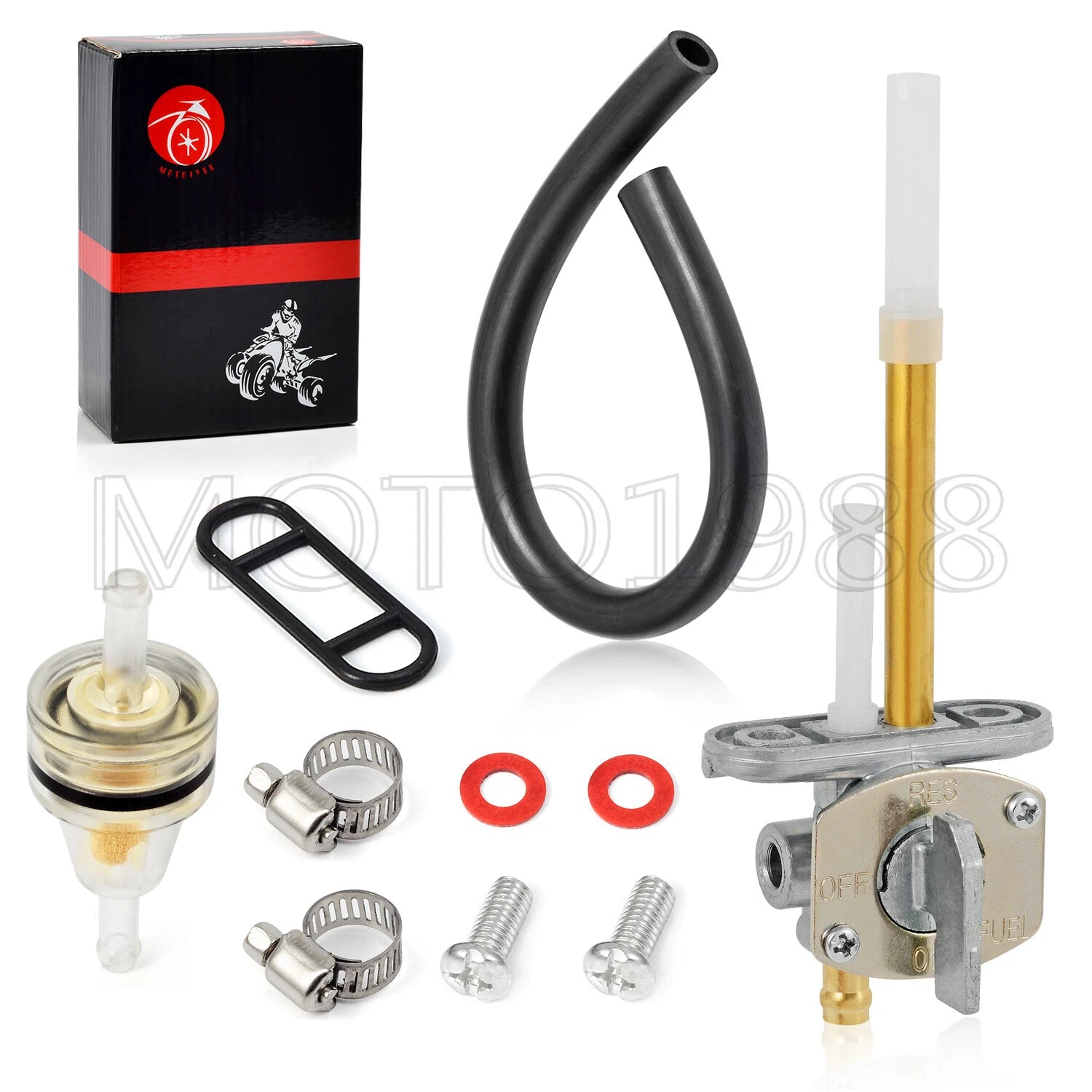 Fuel Valve Petcock Kit for Yamaha Big Bear 350 (1987–1999), Kodiak 400 (1993–1999)