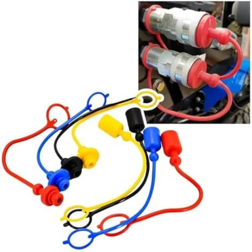20 Pieces Hydraulic Dust Cap for ISO7241A Coupler Cover