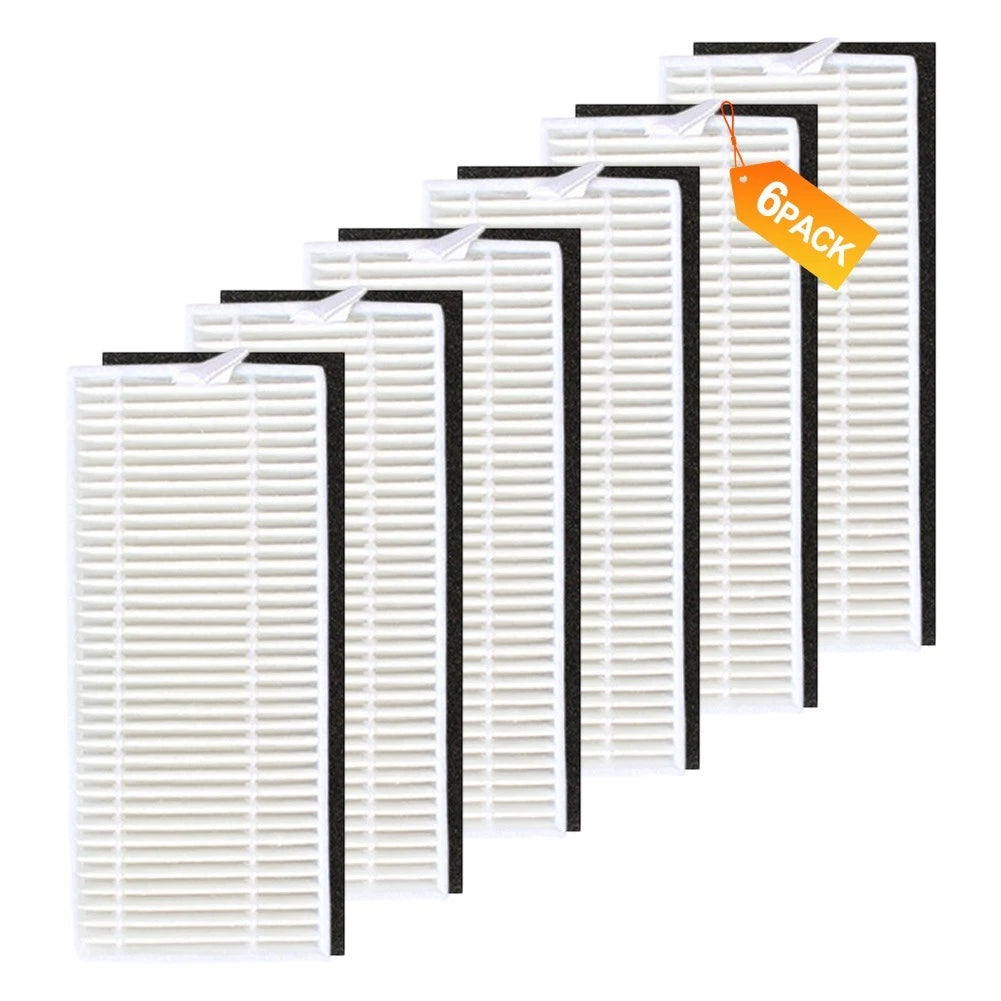 6 Pack Replacement Filters for Loorow AT800 Robot Vacuum
