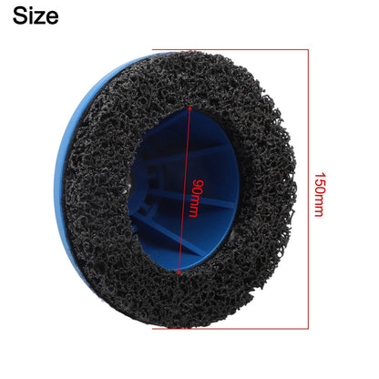 150mm Wheel Hub Cleaning Brush for Cordless Drills - Fast Rust Removal Tool