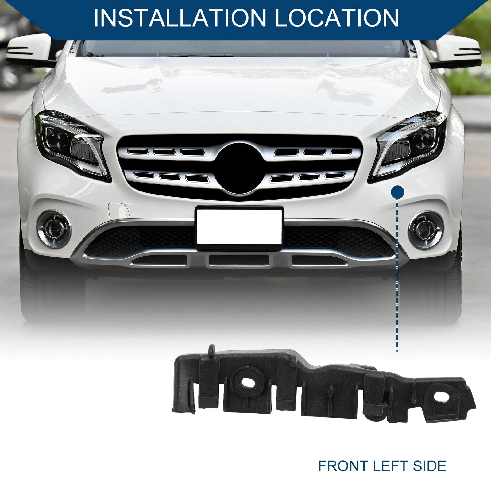 Left Front Bumper Support Bracket Replacement for Audi A3 (2009–2013)