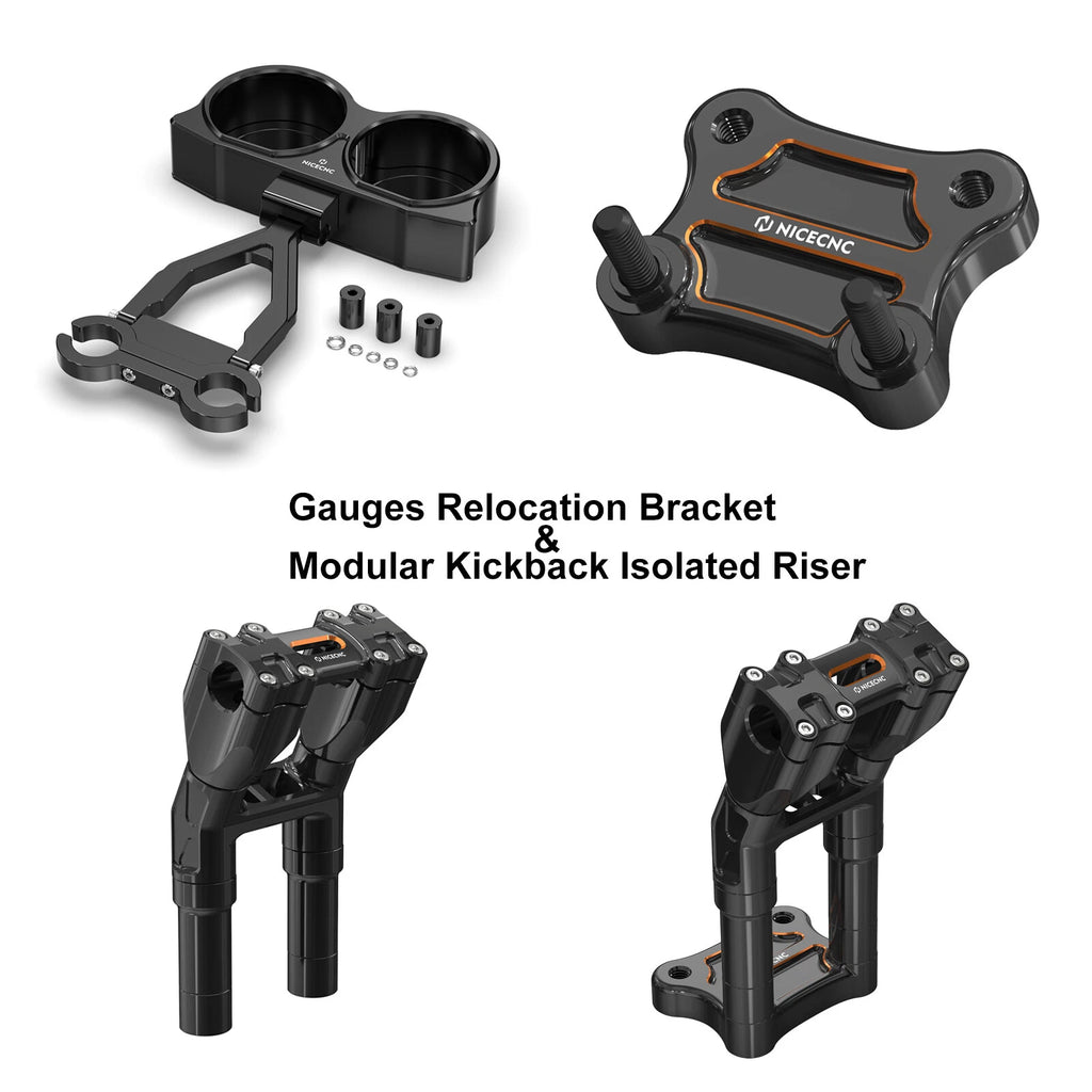 Gauges Bezel Pull Back Riser Bracket for Harley Road Glide (2015–2023)