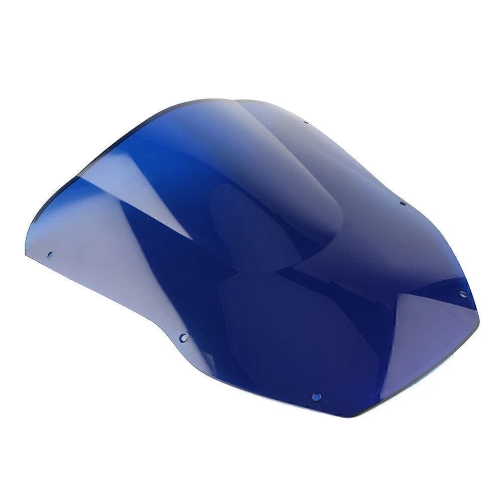 Double Bubble Windshield for Kawasaki Ninja ZX12R (2000–2001) Blue