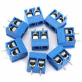40pcs 2-Pin Screw Terminal Block Connector for Panel PCB Mount (300V)