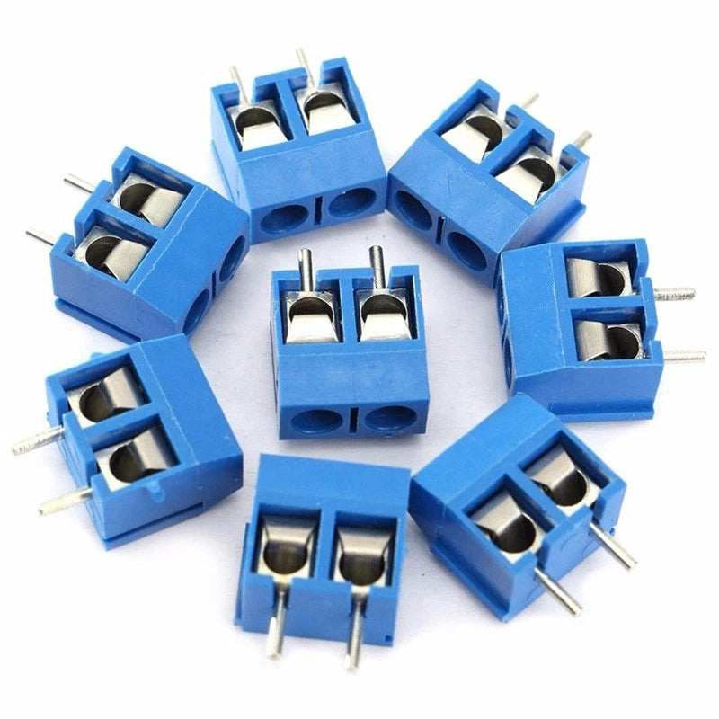 40pcs 2-Pin Screw Terminal Block Connector for Panel PCB Mount (300V)