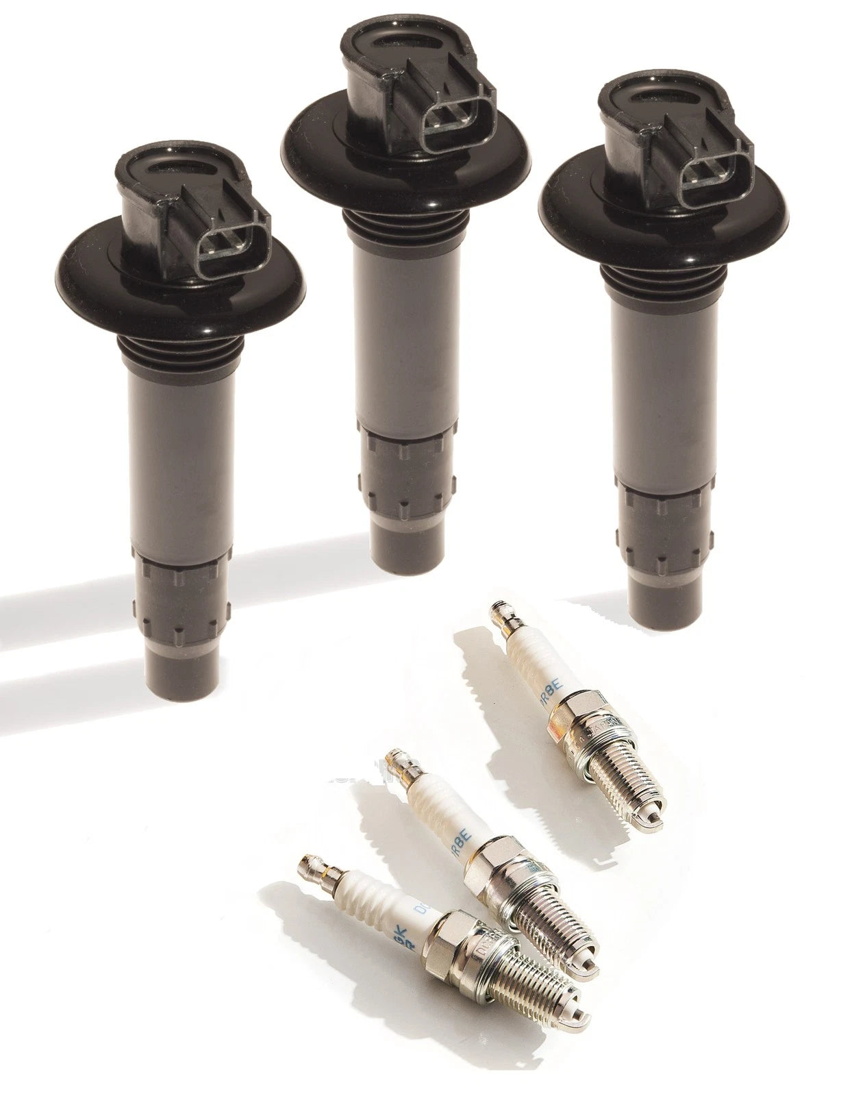 3 Pack Ignition Coil & NGK Plugs for Sea Doo GTX GTR RXP RXT 215 255 260 (2002–2018)