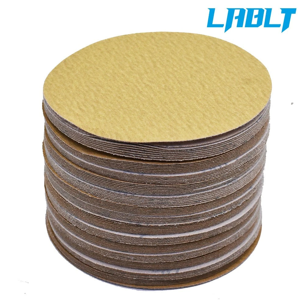 6 Inch 180 Grit Hook Loop Sanding Discs for (100 Pack)