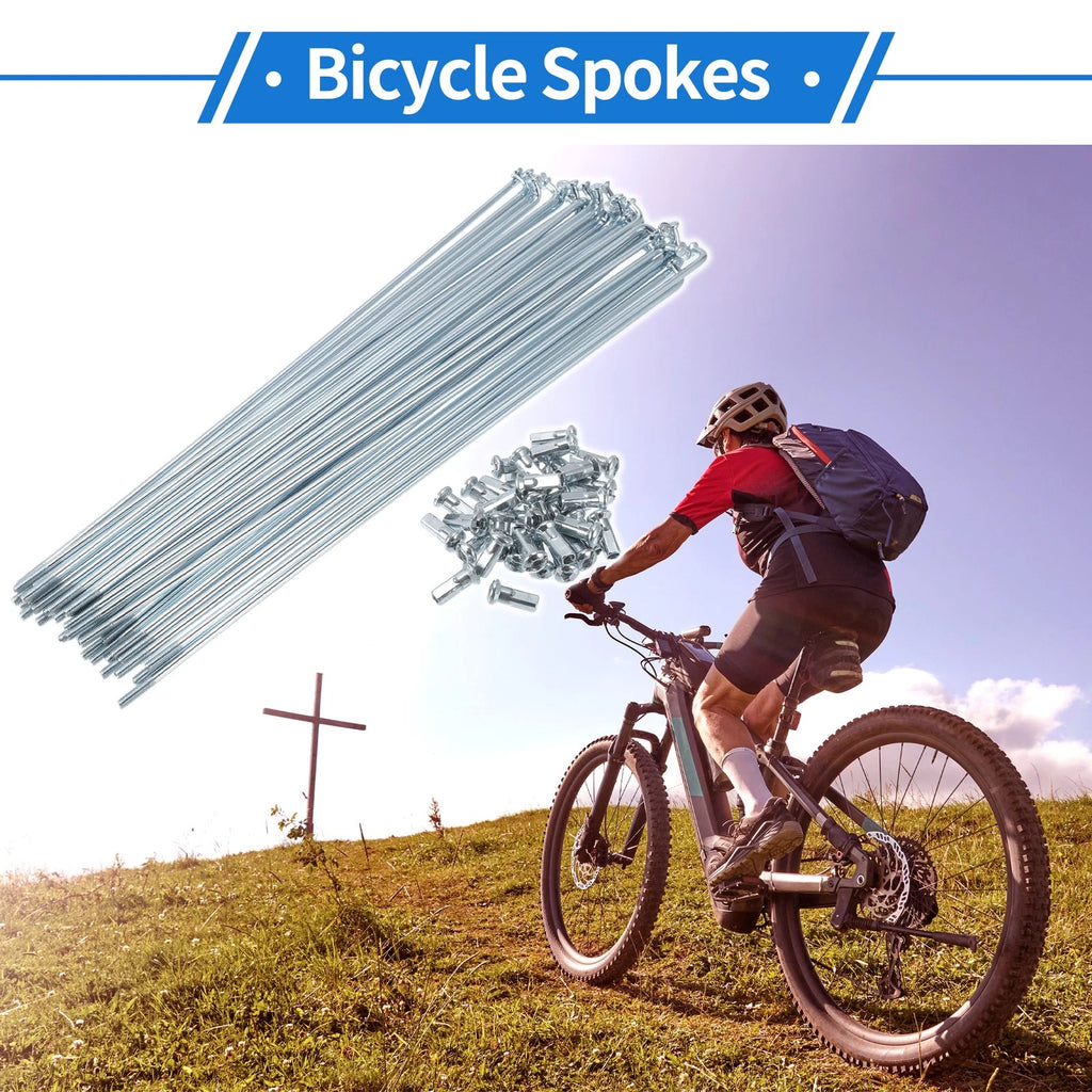 Bicycle Spokes Nipple Replacement Set 12G 210mm for Universal (All Makes)