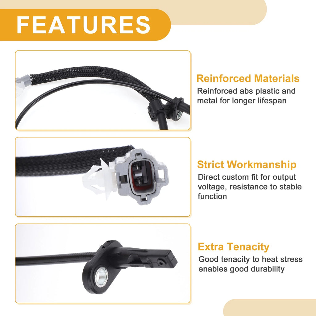 ABS Wheel Speed Sensor Rear Left Replacement for Subaru Outback (2010–2019)