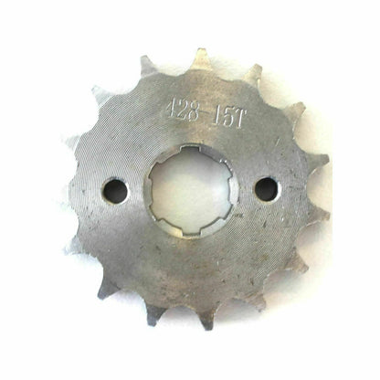 15 Tooth Front Engine Sprocket Gear for 50cc-160cc Dirt Pit Bike Quad (428)