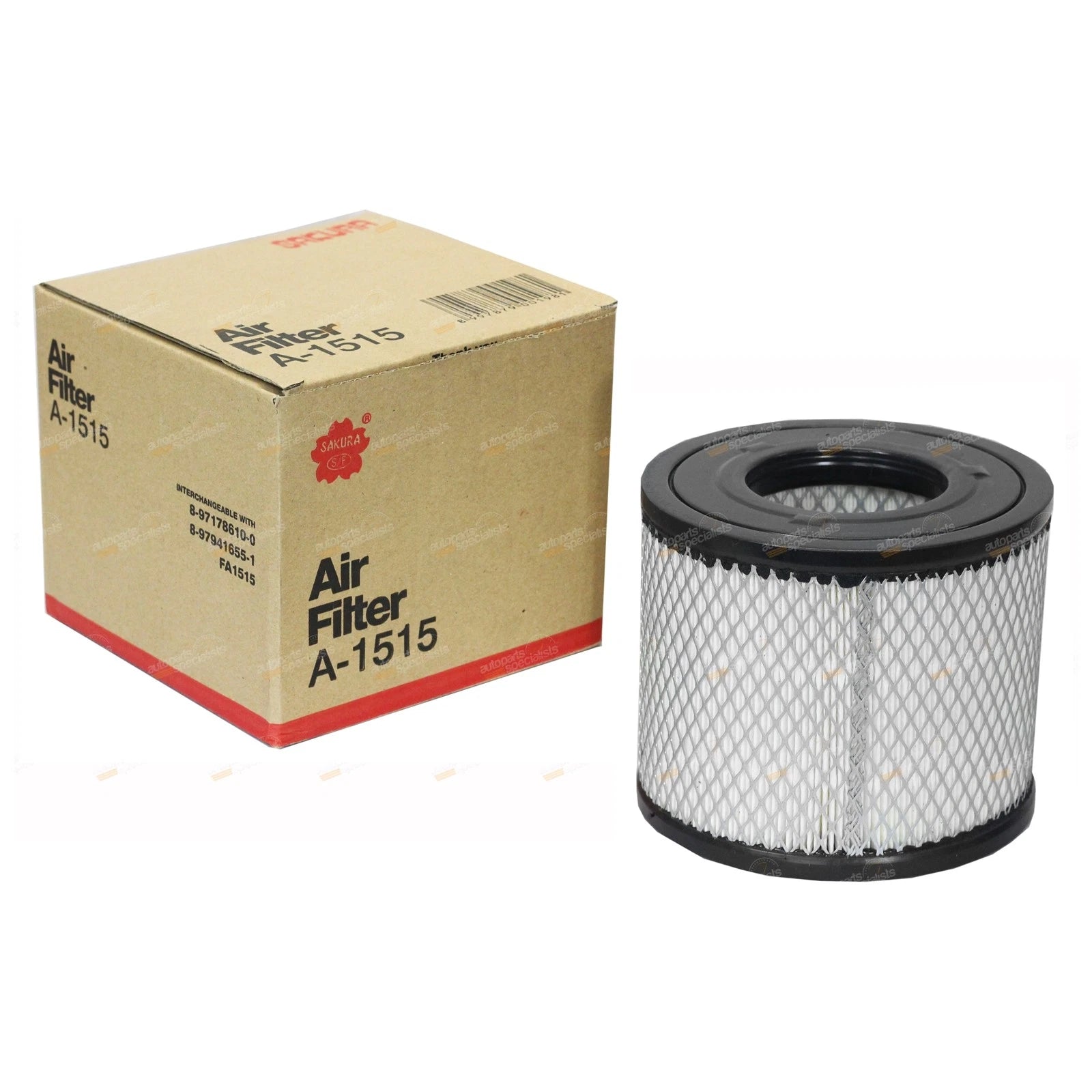 Air Filter for Sakura FA-1515, Ryco A1504 (Interchangeable)