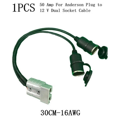50 Amp to 16 Amp Dual Female Socket Adapter