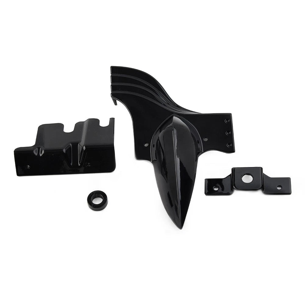 Lower Front Frame Cover for Harley Touring (1991–2020) Tri Glide (2009–2013) Black