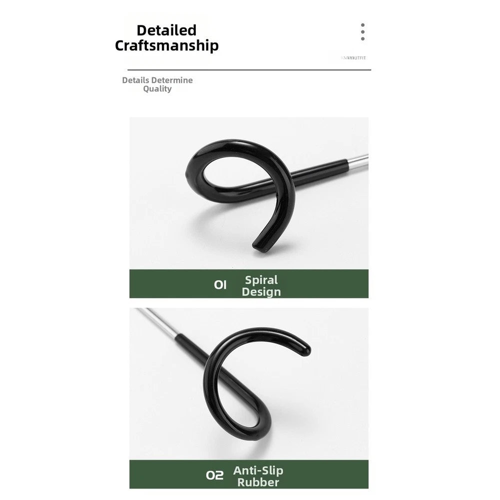 Quick Setup Spiral Hook for Lanterns with Anti Slip Design