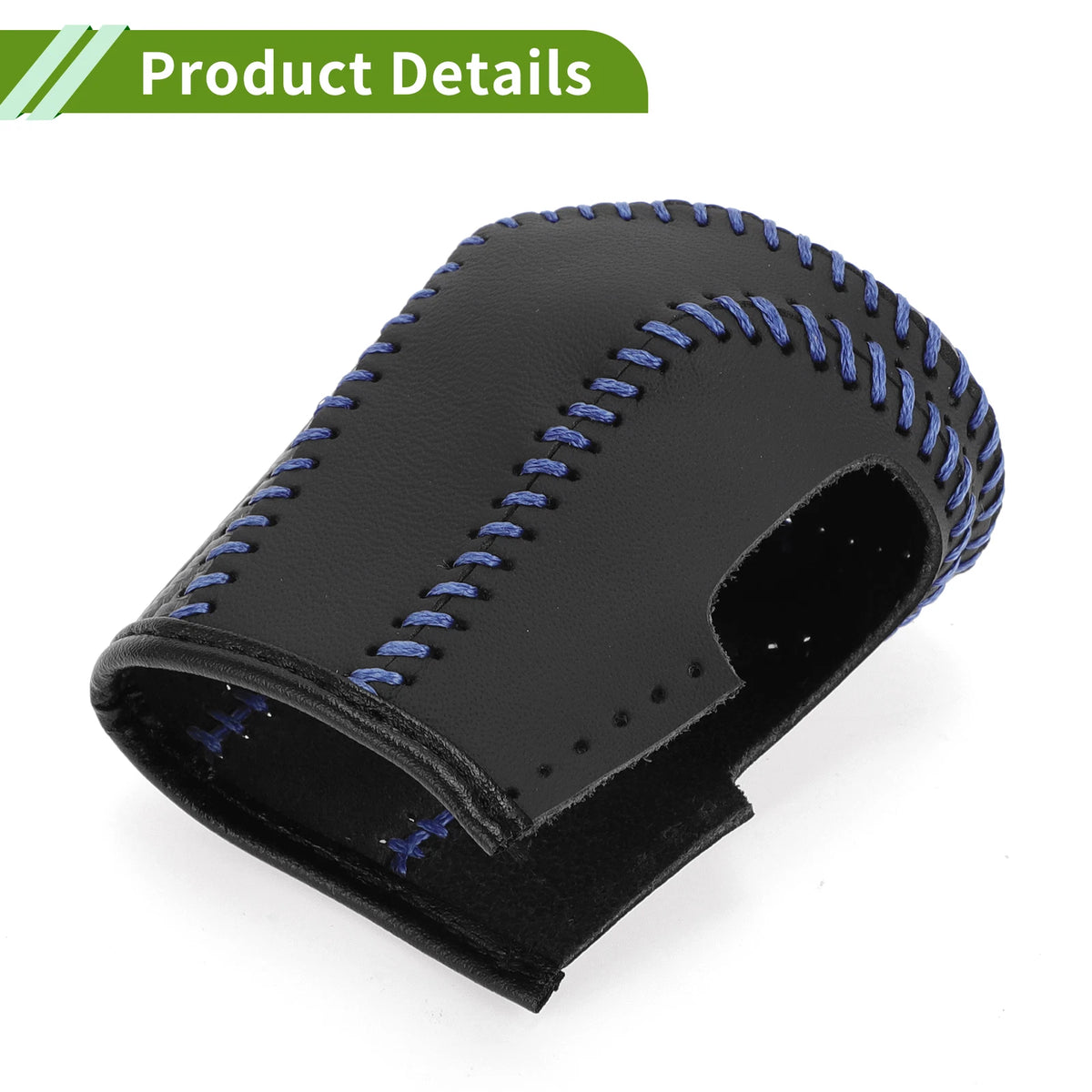 1 Pc Gear Shift Knob Cover for Honda Civic (2016–2021) Black Carbon Fiber Blue