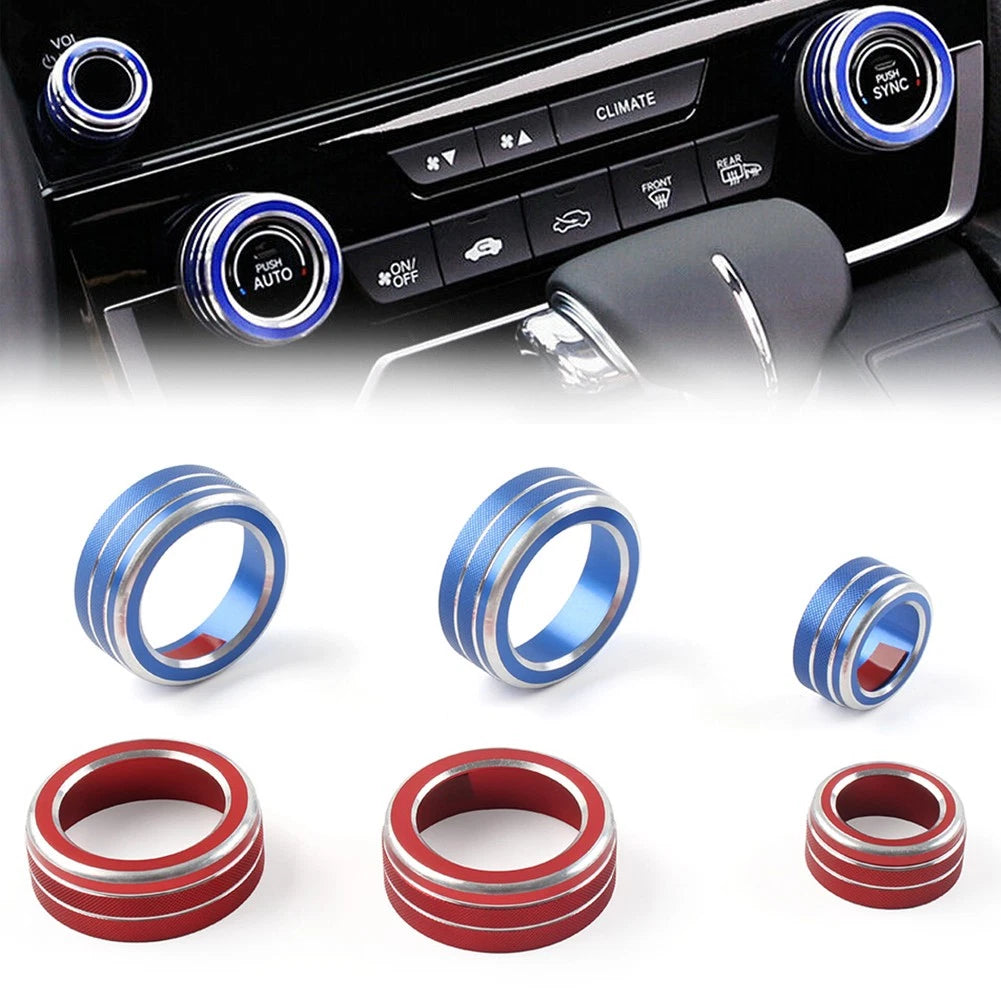 AC climate switch knob ring cover trim for Honda CR-V (2017–2022)