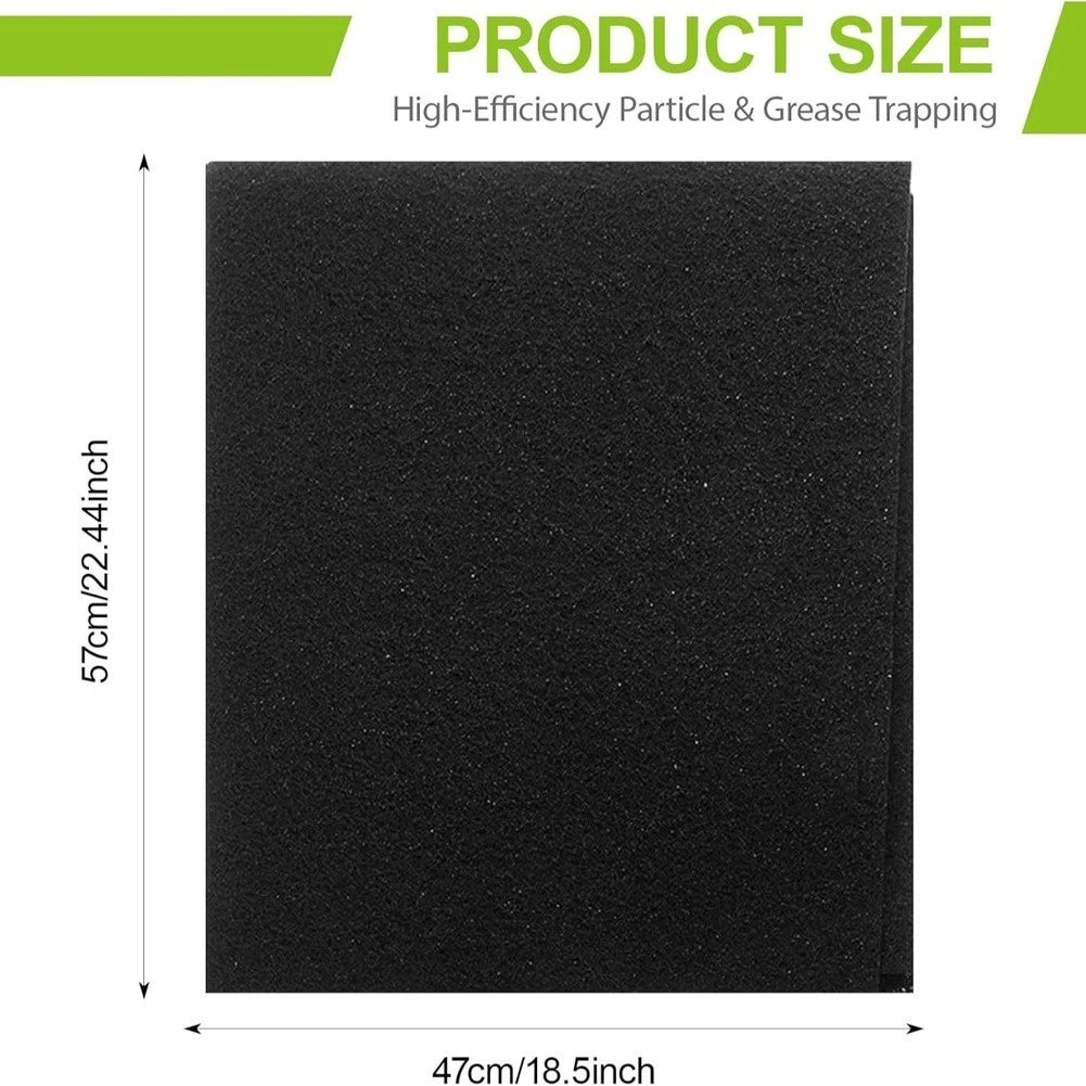 Activated Carbon Filter Cotton for Range Hood (570mm x 470mm x 3mm)