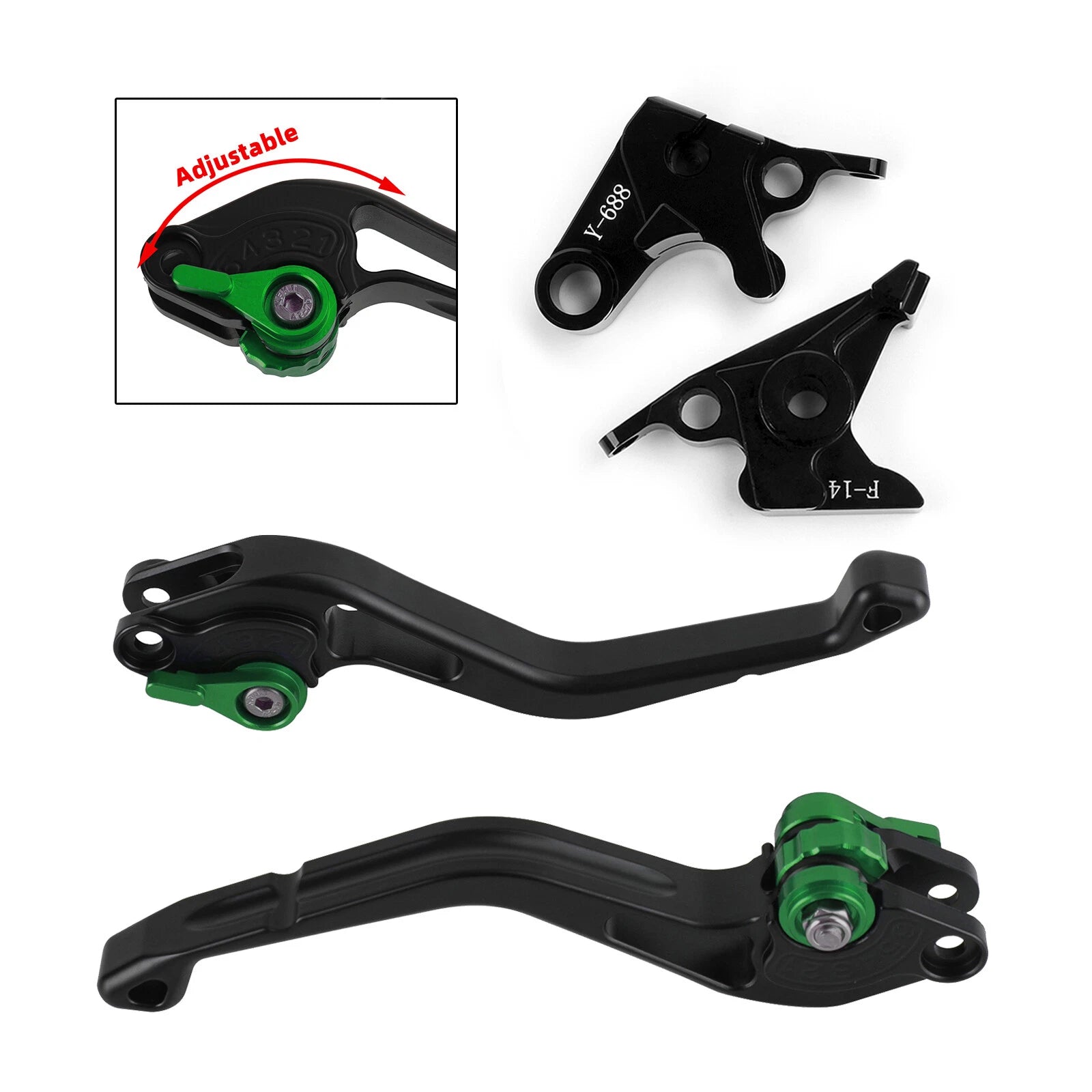 Short Clutch Brake Lever for Yamaha YZF R1 R6 FZ1 FAZER R6S (2000–2023)