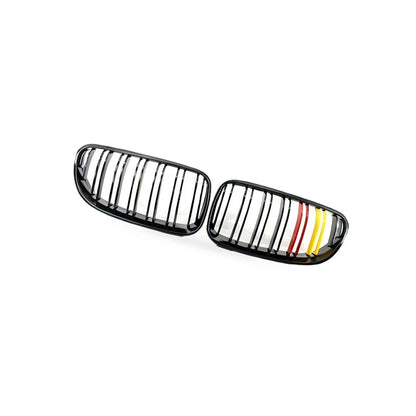Dual Line Tri-Color Front Grille for BMW 3 Series E92 E93 (2010–2014)