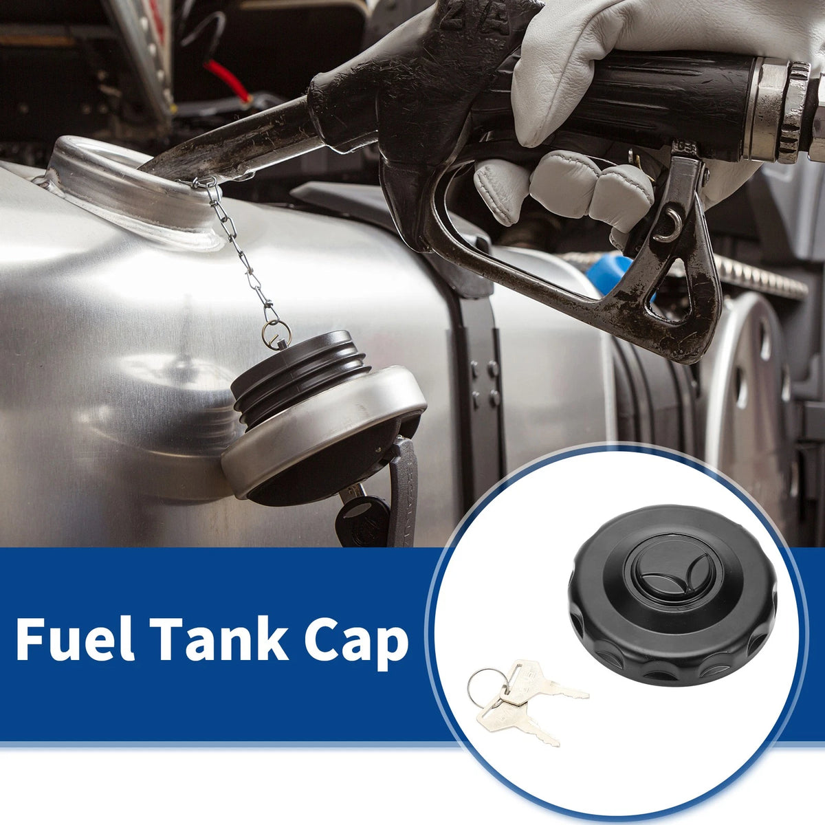 Locking Gas Cap Fuel Tank Cap Cover with Keys for Mercedes Benz (2000–2025)