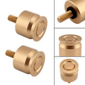 2X CNC Screw Mount Seat Bolt Gold for Harley Dyna, Softail, Sportster, Road King, Glide