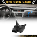 HVAC Heater Blend Door Actuator Replacement for Mercedes-Benz Sprinter (2006–2009)
