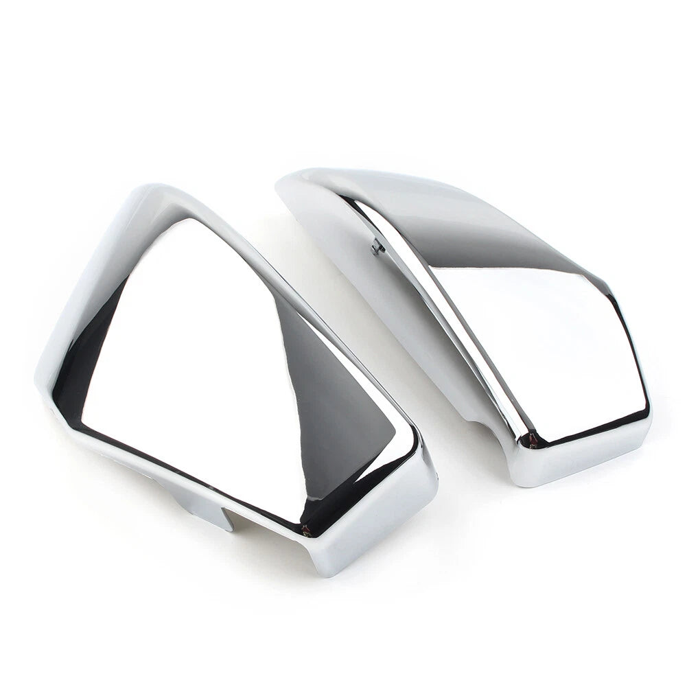Set of 2 Motor Side Battery Covers for Honda VTX1800 R/S/N/F/T (2002–2008) Chrome