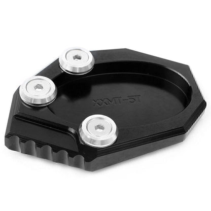Foot Kickstand Side Stand Extension Plate Pad For VERSYS 650 KLX250 Black