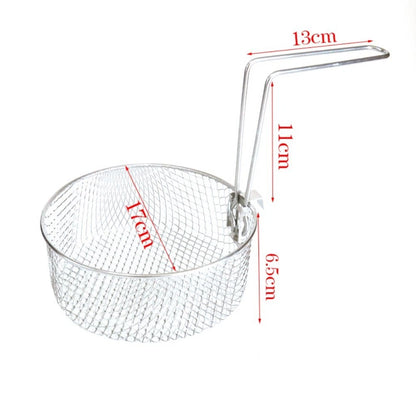 304 Stainless Steel Frying Basket for Kitchen Cooking Grill Rack