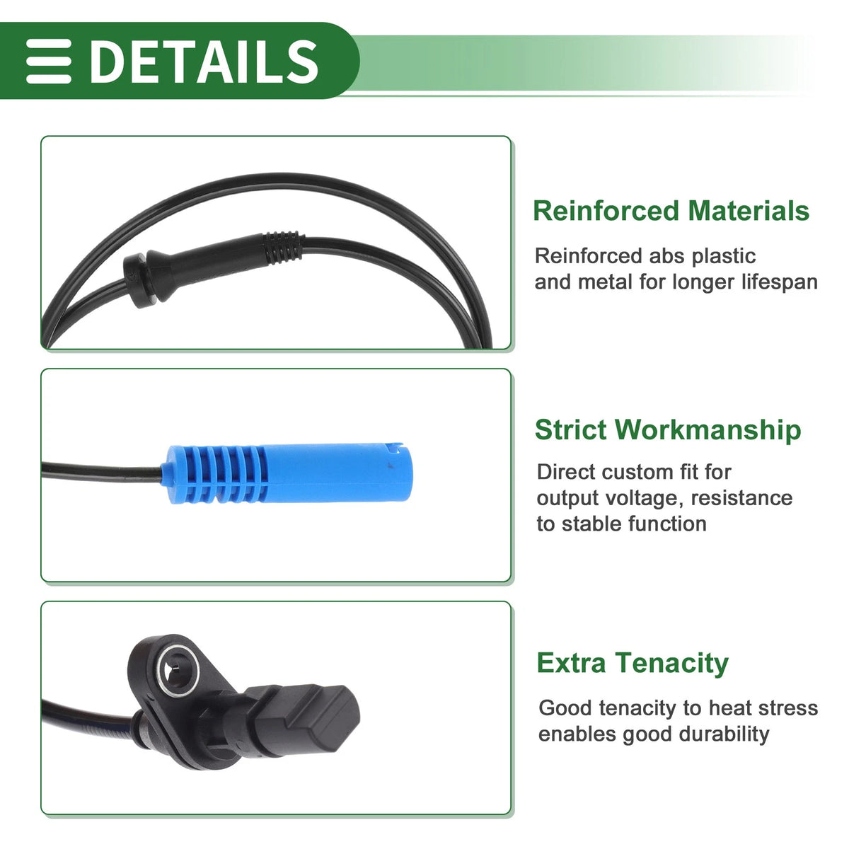 ABS Wheel Speed Sensor No. 34526756374 for BMW 7 Series E38 (1995–2001)