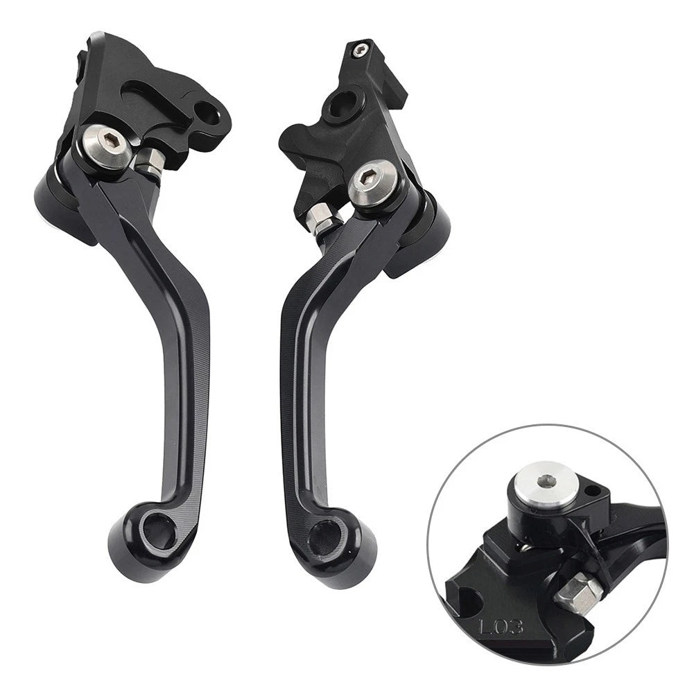 CNC Pivot Brake Clutch Levers for Suzuki 250SB (2002–2006) Black
