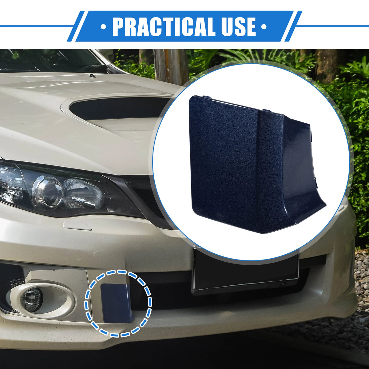 Tow Eye Hook Cover for Subaru Impreza (2010–2014) - Deep Blue