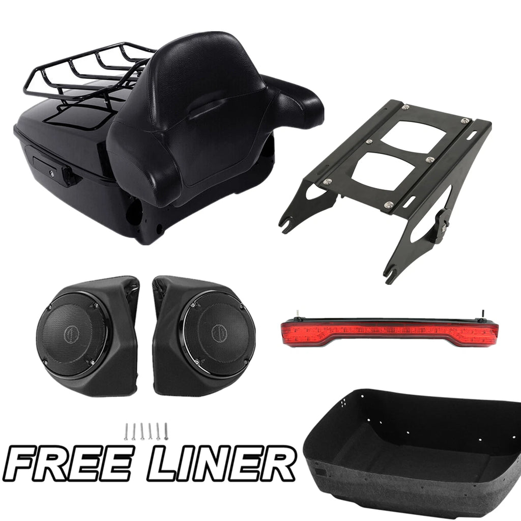 Trunk Pad Light Speakers for Harley Touring Electra Road Glide (2014–2023)