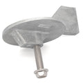 Boat Motor Trim Tab Anode with Bolt for Yamaha 50-90 HP (688-45371-01)
