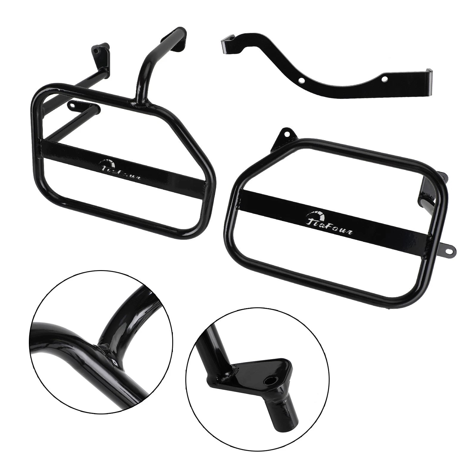 Side Saddle Bag Mounting Bracket for Honda CT125 (2020–2023) Black