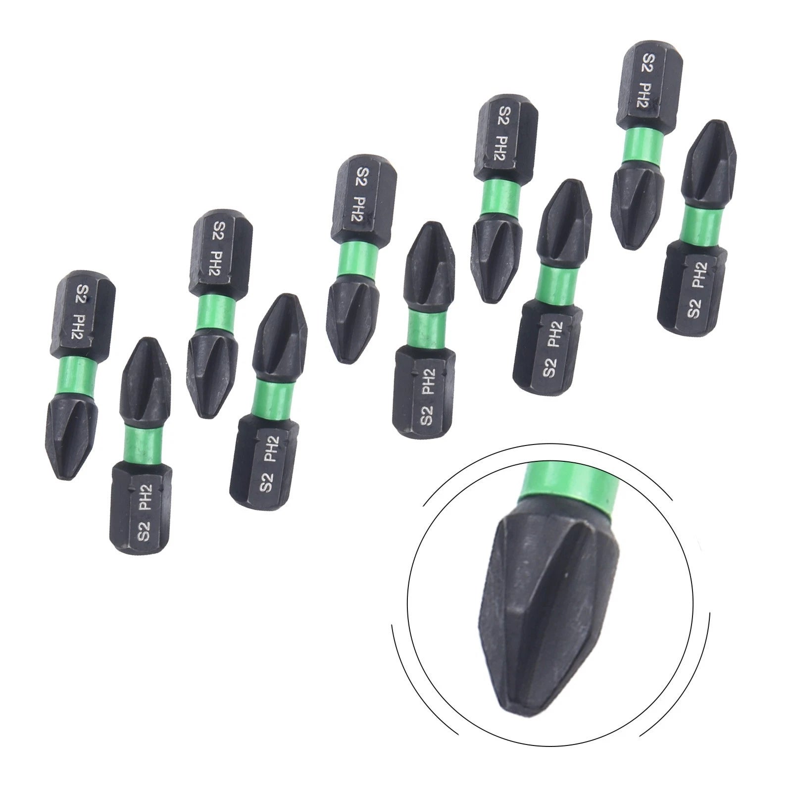 10-Piece Hexagonal Screwdriver Bit Set 25mm Length
