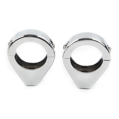 39mm Moto Mount Headlight Bracket Fork Clamp Turn Signal Clamp Chrome Universal