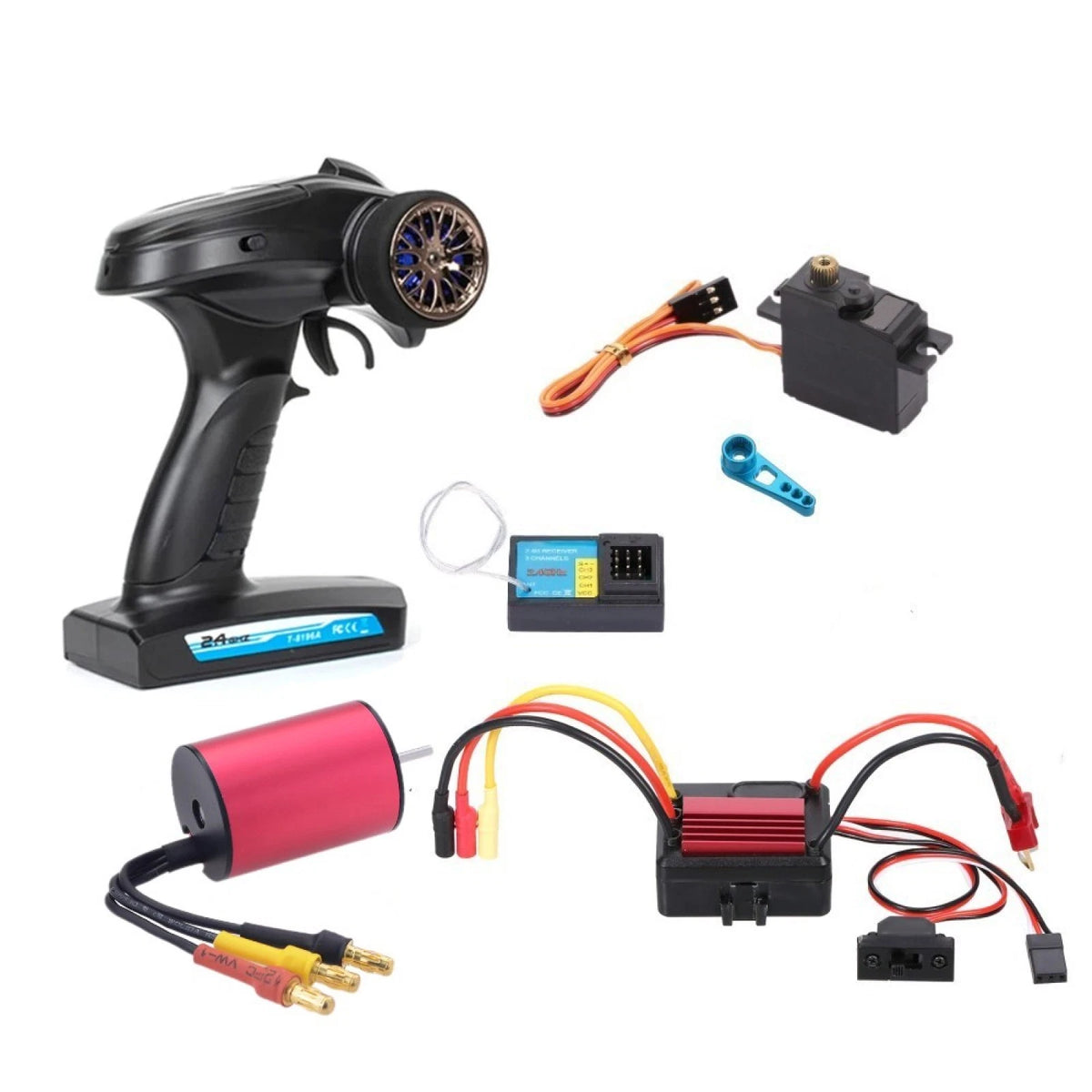 1/16 RC Car Remote Control & Brushless Motor ESC for WLtoys A979 A959-B