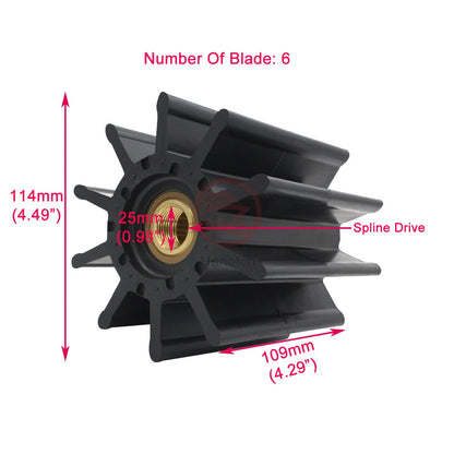 Water Pump Flexible Rubber Impeller for Sherwood (22000K, CEF 500179)