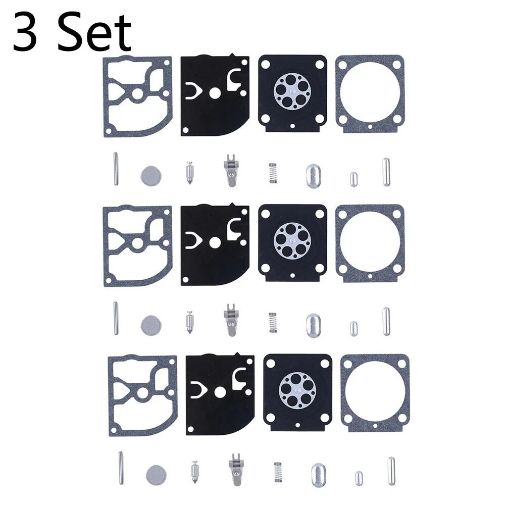 Set of 3 Carburetor Rebuild Kits for Stihl MS171 MS181 MS201 (RB-99 RB99)