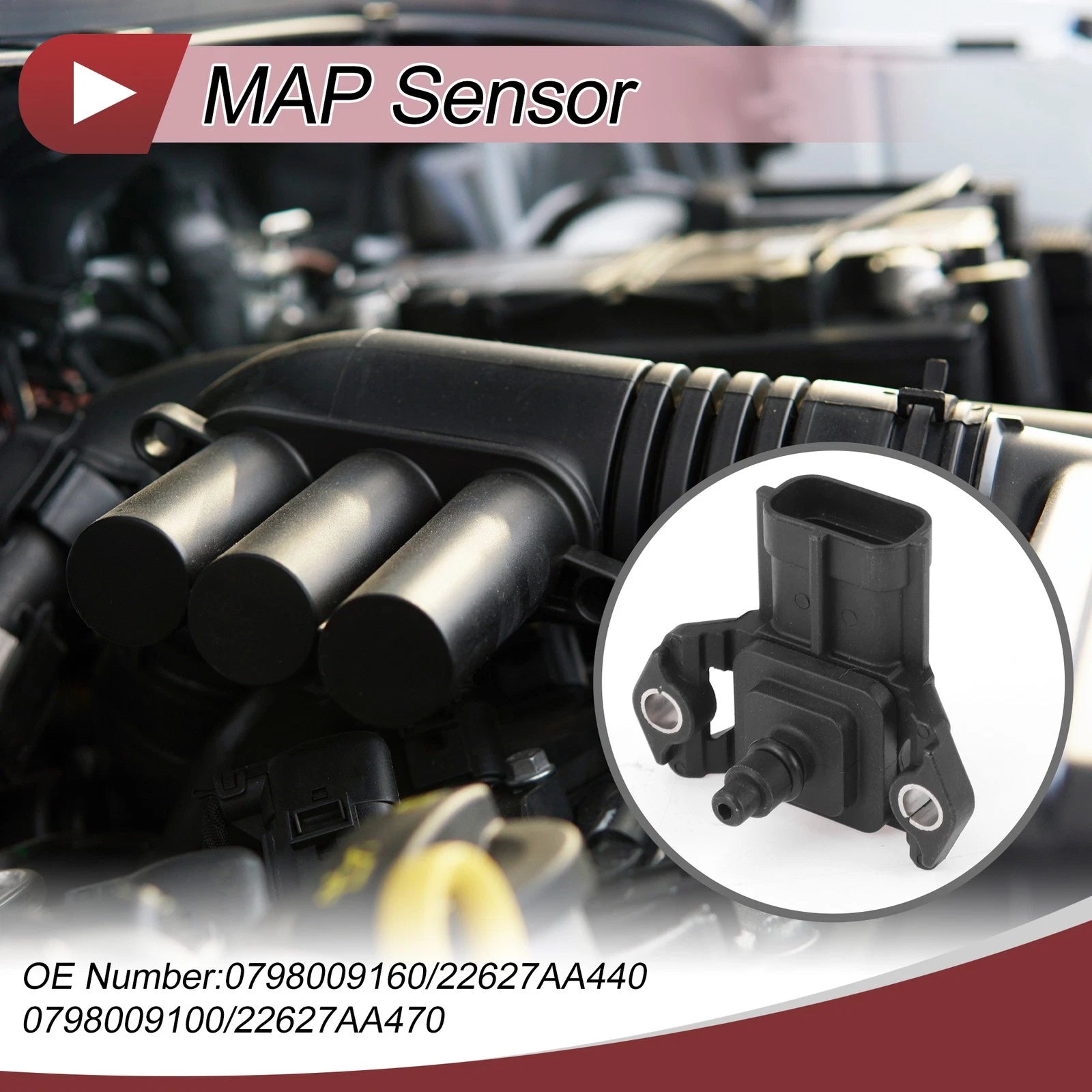 Manifold Absolute Pressure MAP Sensor Replacement for Subaru Impreza STI (2008–2017)