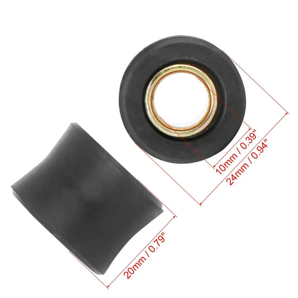 Set of 10 10mm Rear Shock Absorber Rubber Bushing for