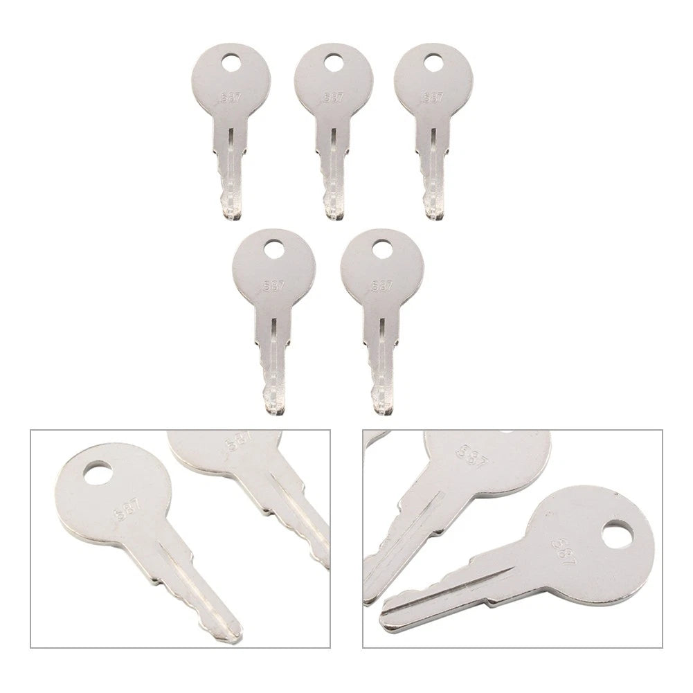 Ignition Starter Key 7012587, ELI80-0106 for JLG Heavy Construction Equipment