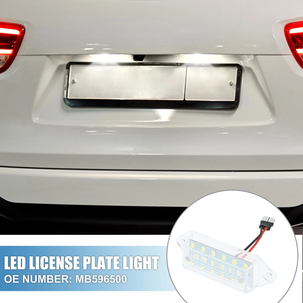 2pcs LED License Plate Light Replacement for Mitsubishi Lancer (2003–2017)