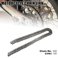 Motorcycle Chain 120 Link Replacement Non O-Ring for ATV Dirt Bike (120)
