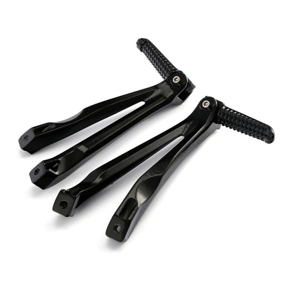 Gloss Black Rear Passenger Footpegs Bracket for Yamaha YZF R1 (2004–2008)